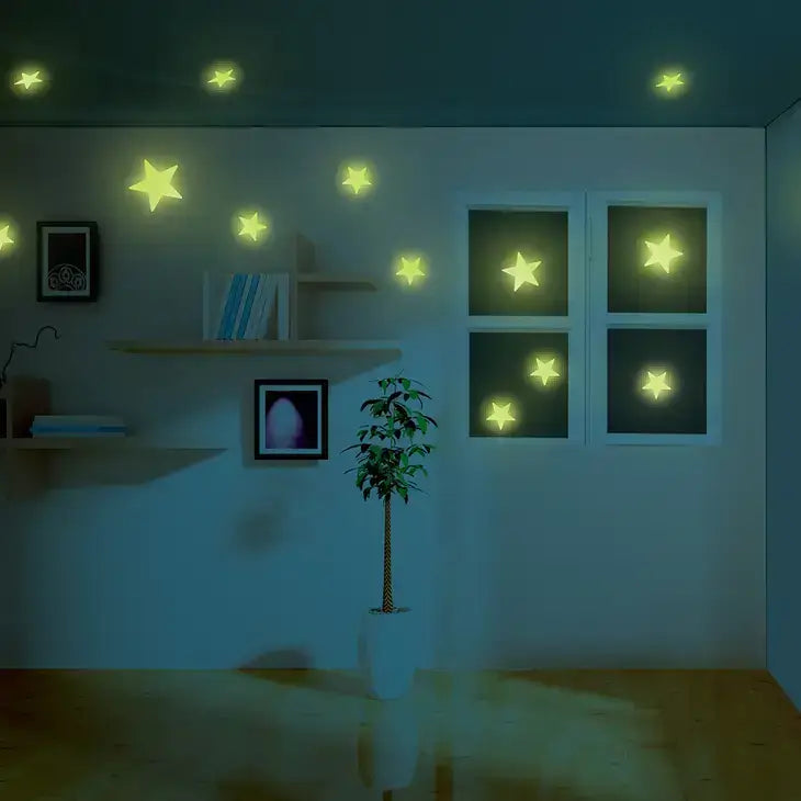 Glow in the Dark Mini Stars 50 Pack