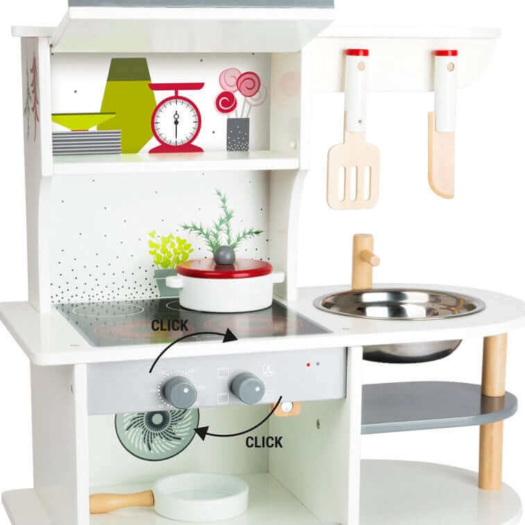 Graceful Children's Wooden Play Kitchen