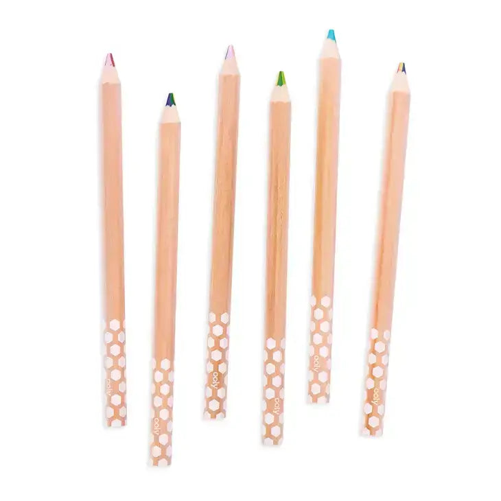 Kaleidoscope Multi-Colored Pencils - Set of 6