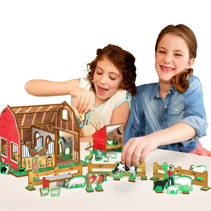 Little Bo Peep's Family Farm Book and Playset