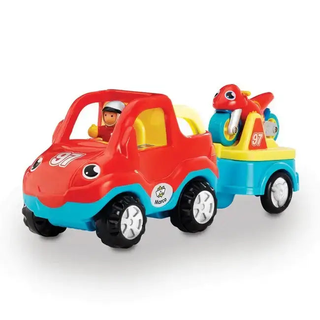 Marco's Moto Team Motorbike Transporter Gear Driven Wow Toys