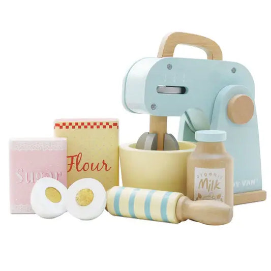 Mixer Set Wood Kitchen Playset