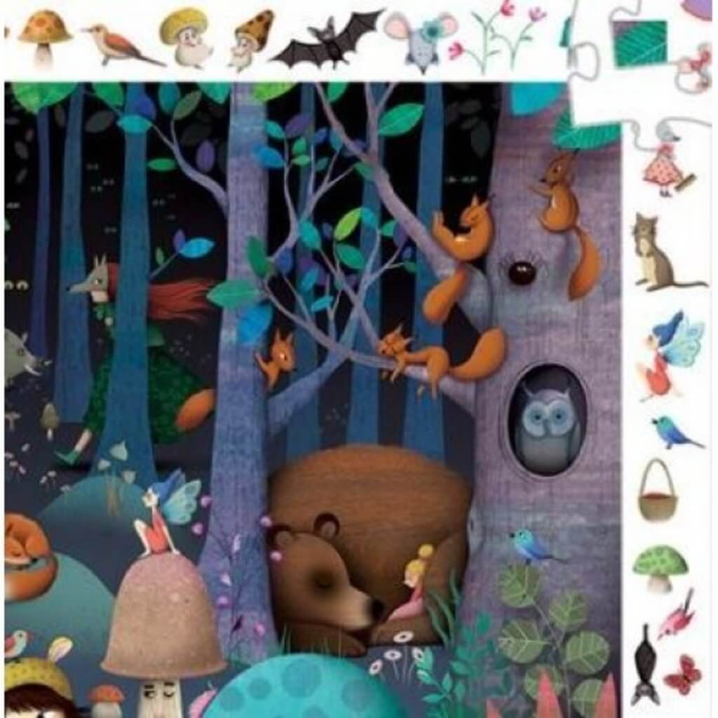 Observation Puzzle: Enchanted Forest 100 Piece Puzzle