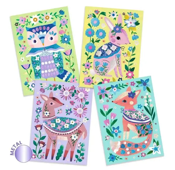 Pretty Wood Foil Pictures Art Kit
