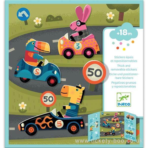 Reusable Stickers for toddlers - Cars