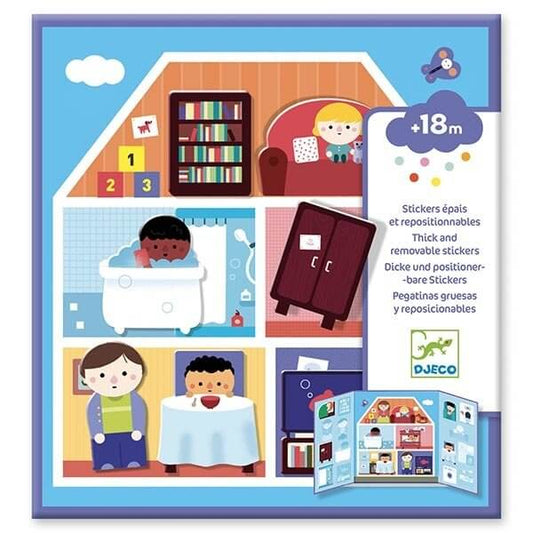 Reusable Toddler sticker playbook house