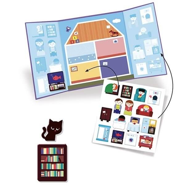 Reusable Toddler sticker playbook house