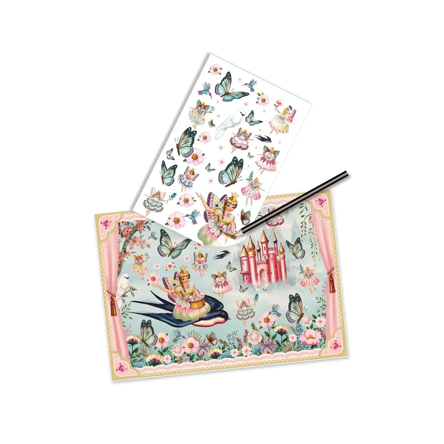 Rub-On Transfer Activity: In Fairyland art set