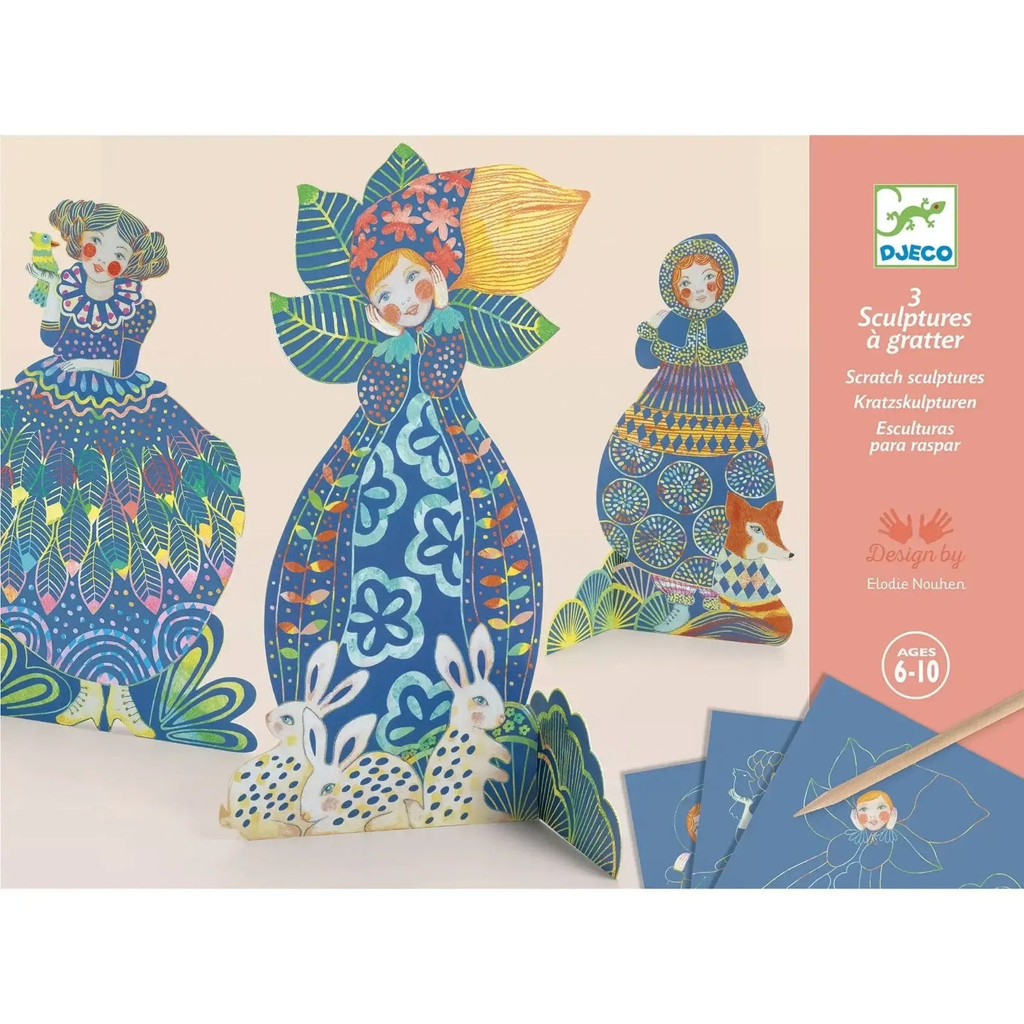 Scratch Card Activity Set: Pretty Dresses art set