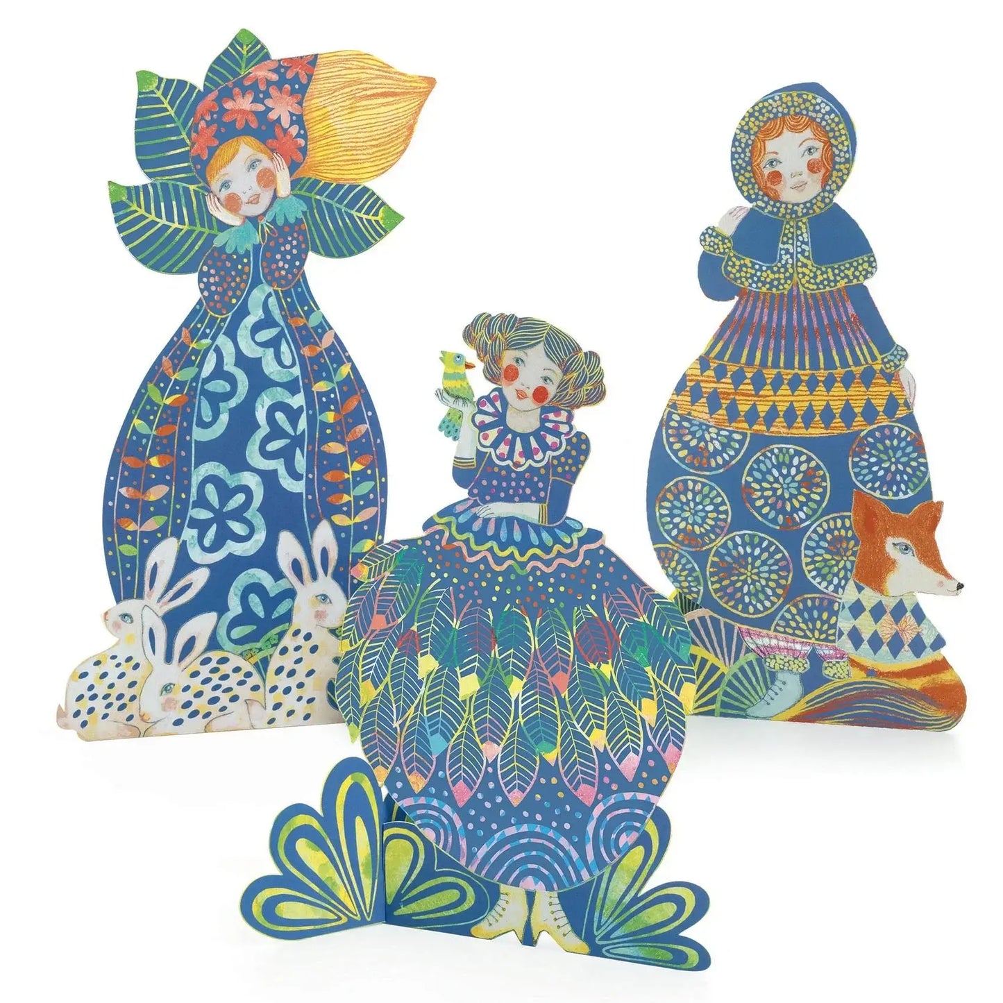Scratch Card Activity Set: Pretty Dresses art set