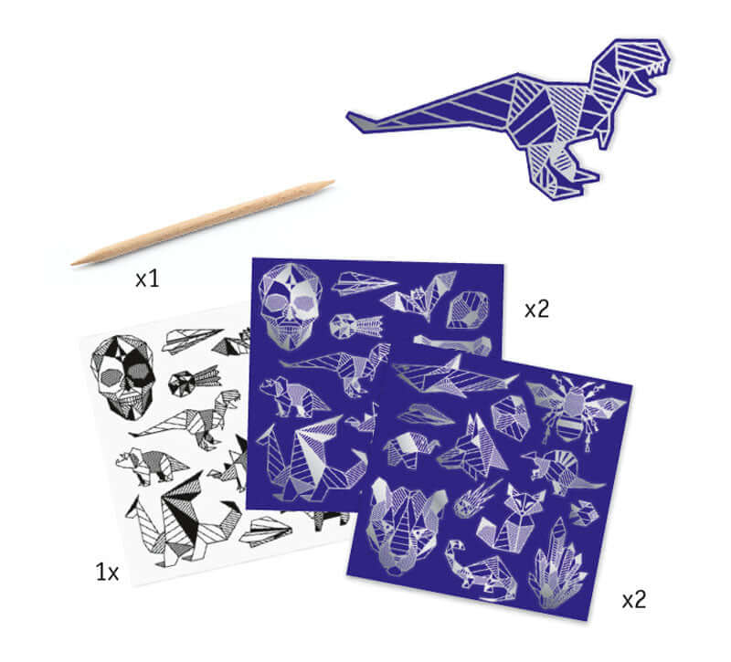 Scratch Sticker Set - Iron art set