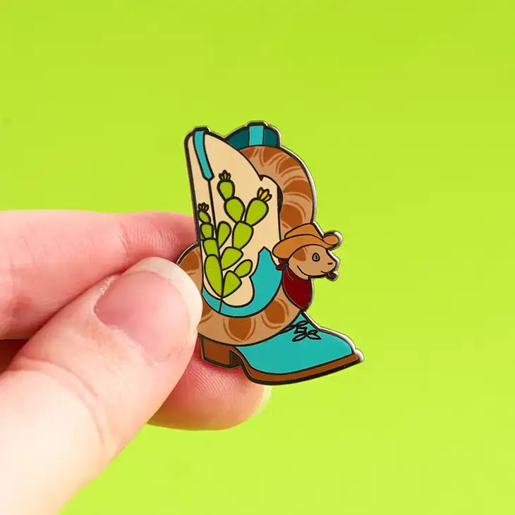 Snake In My Boot Enamel Pin