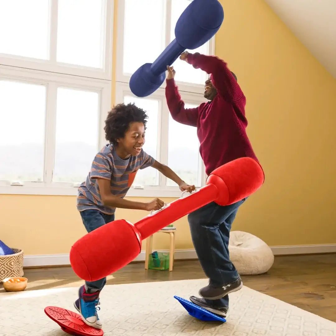 Balance Jousting Set with Inflatable Boppers