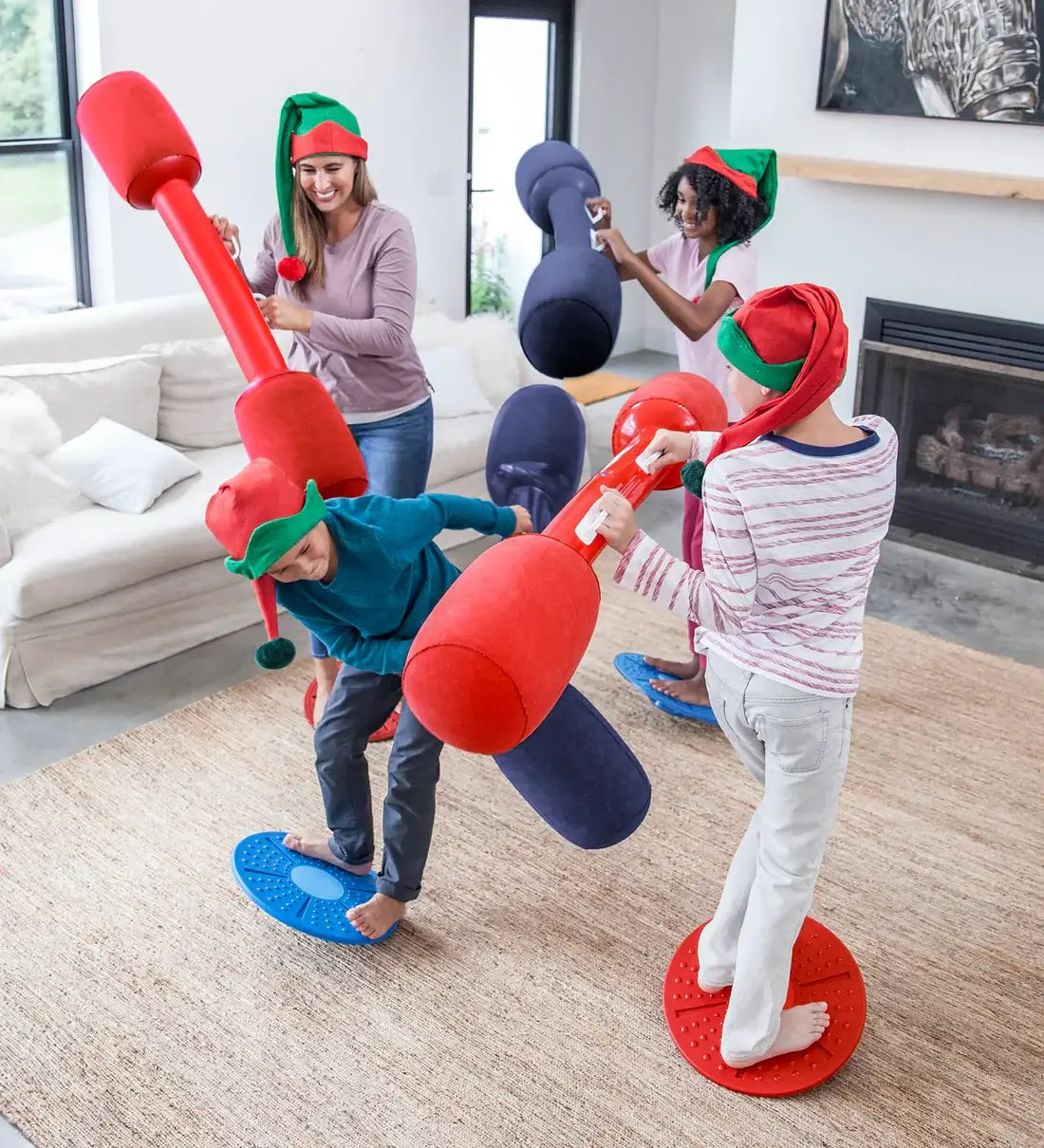 Balance Jousting Set with Inflatable Boppers