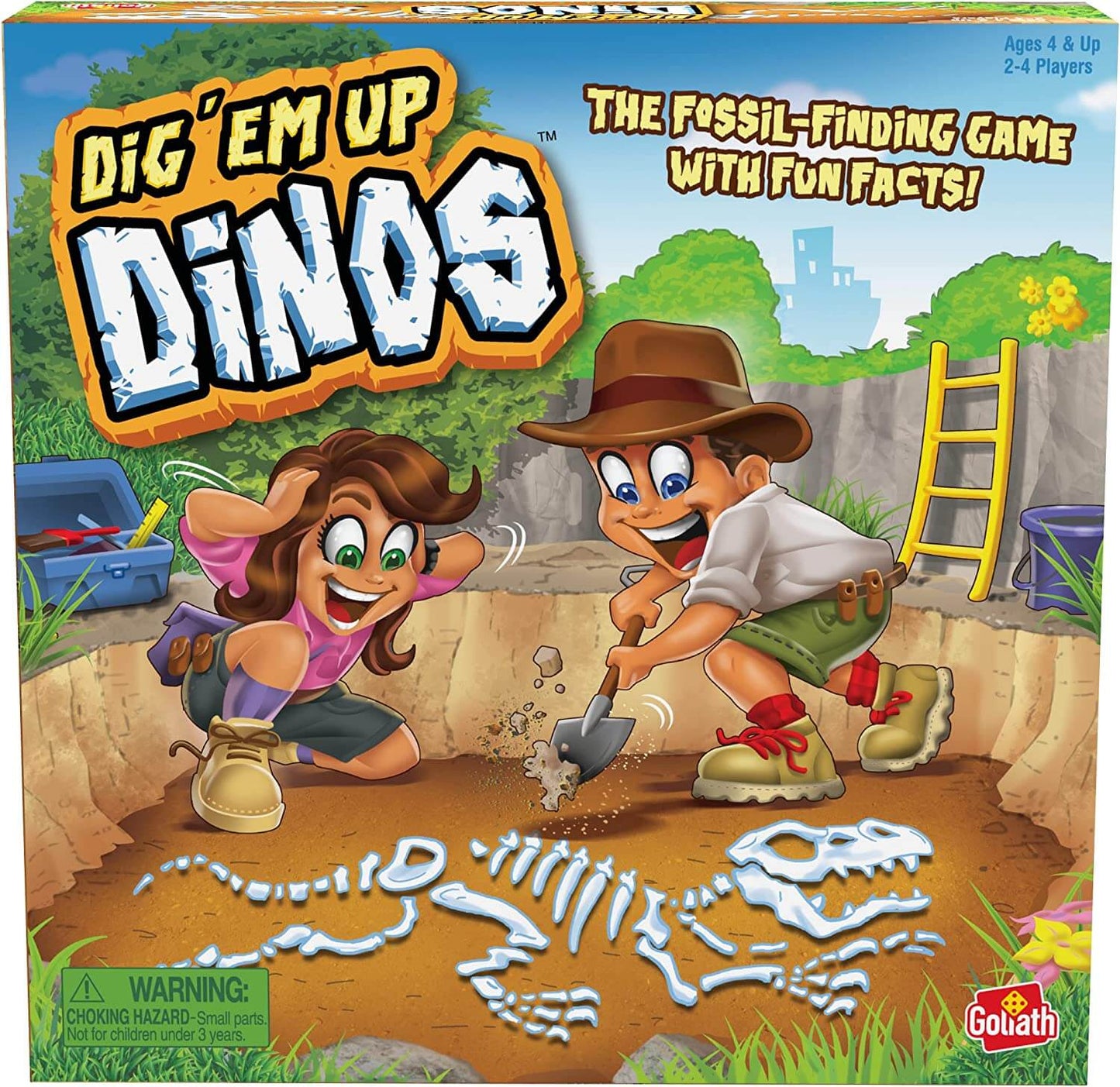 Dig 'Em Up Dinos Family Board Game