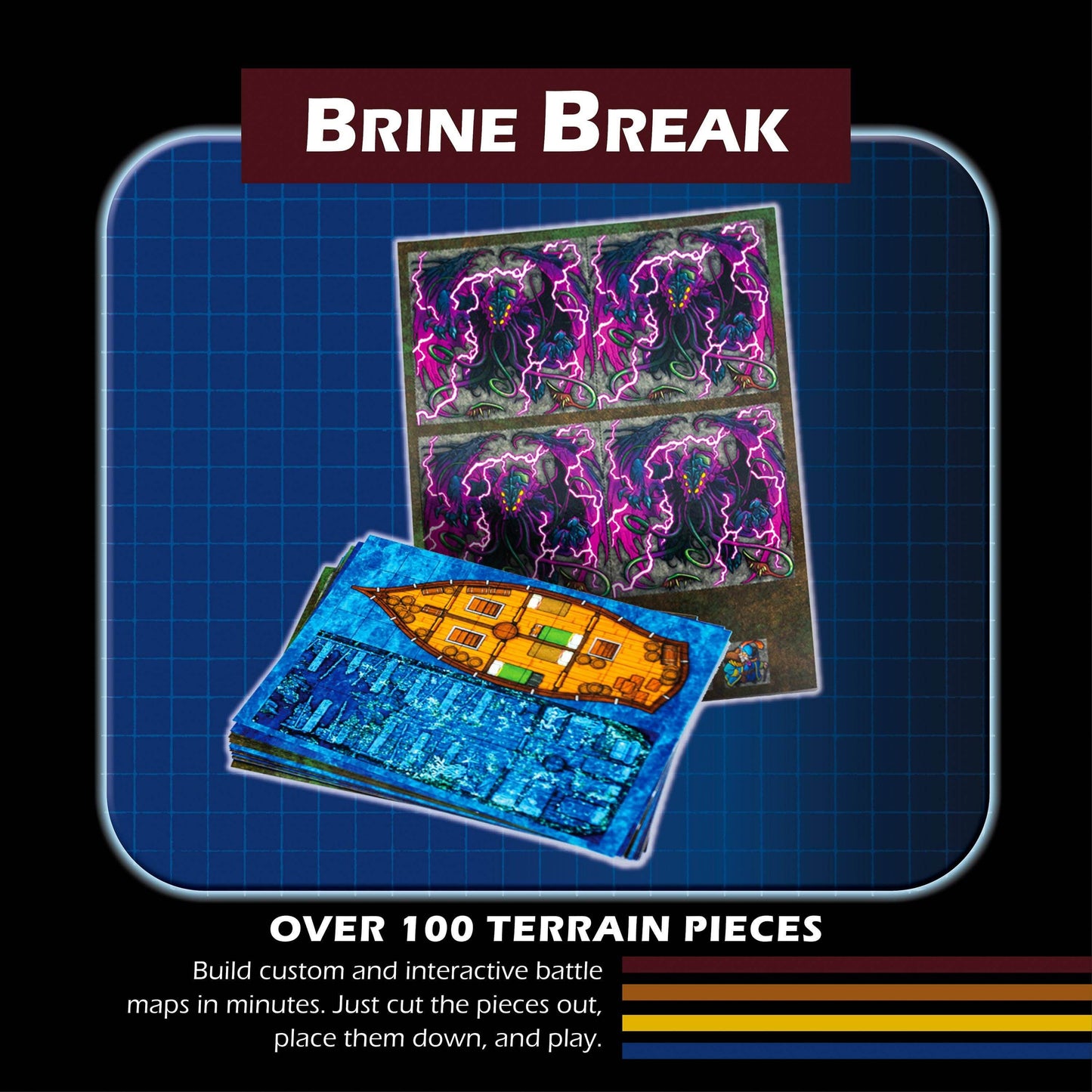 Dungeon Craft - 2D Terrain Brine Break Adventure for DnD