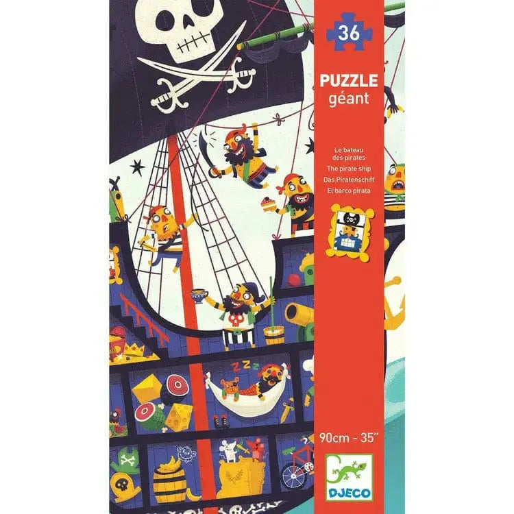 Giant Floor Puzzle - Pirate Ship, 36 Pieces