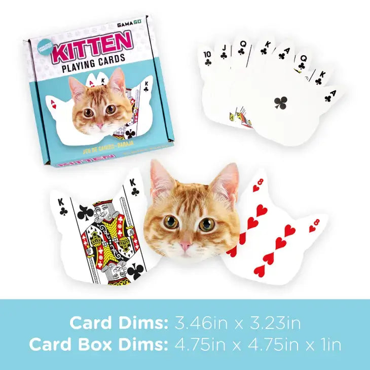 Kitten Shaped Playing Cards