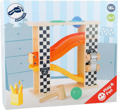 Wood Hammering Marble Run Rally