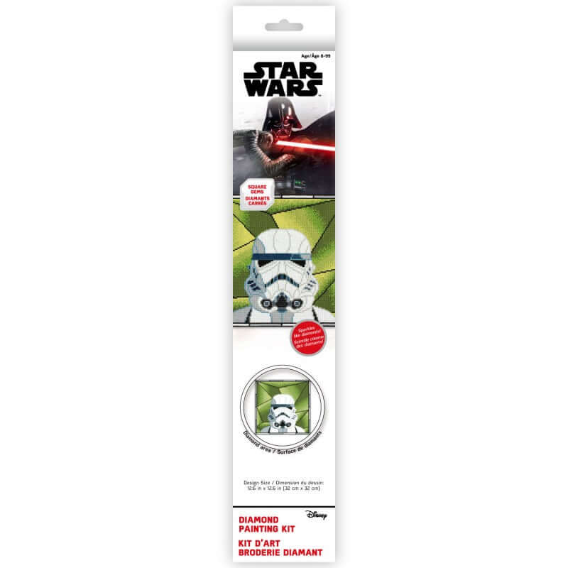 Stormtrooper Stained Glass Diamond Painting Kit