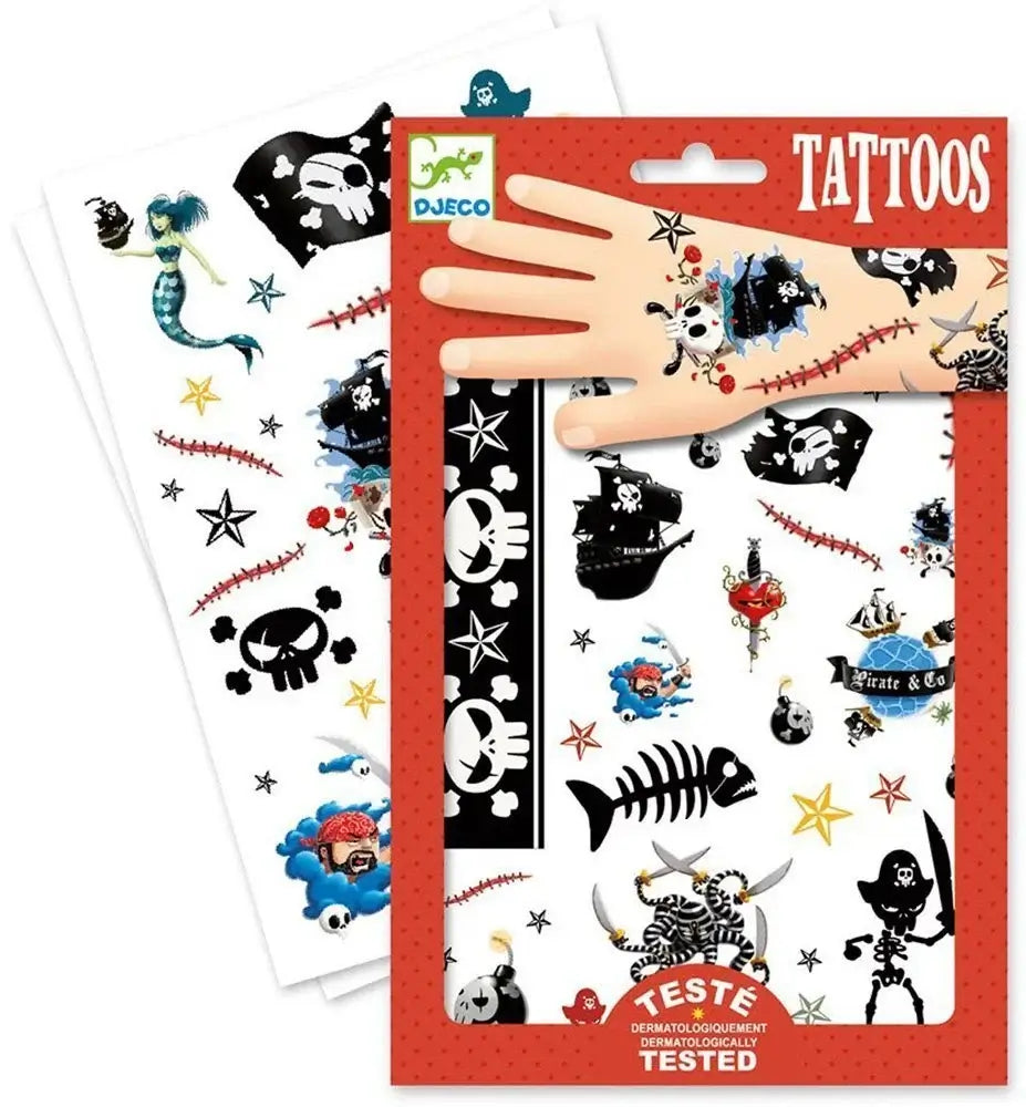 Temporary Tattoos Pirates