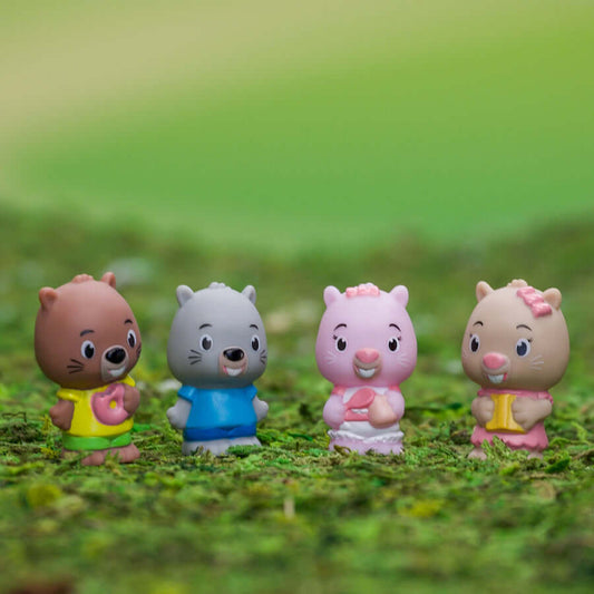 Timber Tots Chipchip Family set of 4 Toy for Toddlers and Young Children