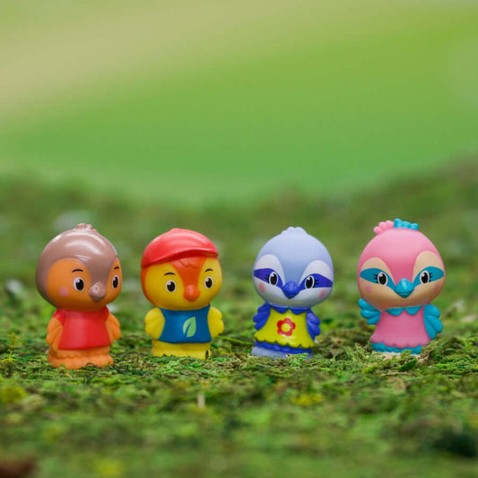 Timber Tots Twitwit Family set of 4 Toy for Toddlers and Young Children
