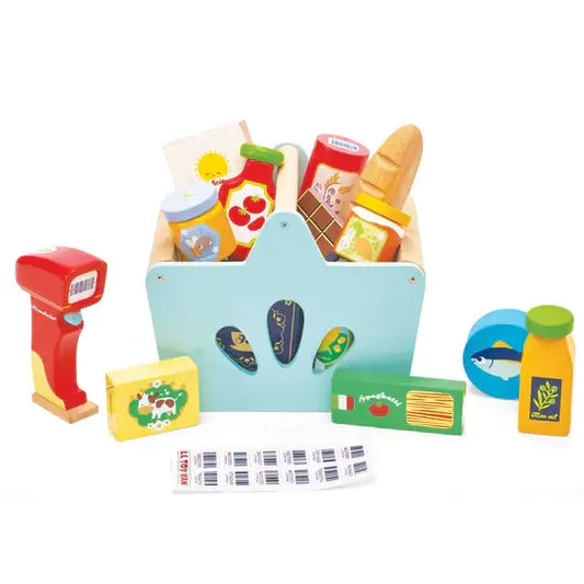 Grocery Set & Scanner Wood Playset