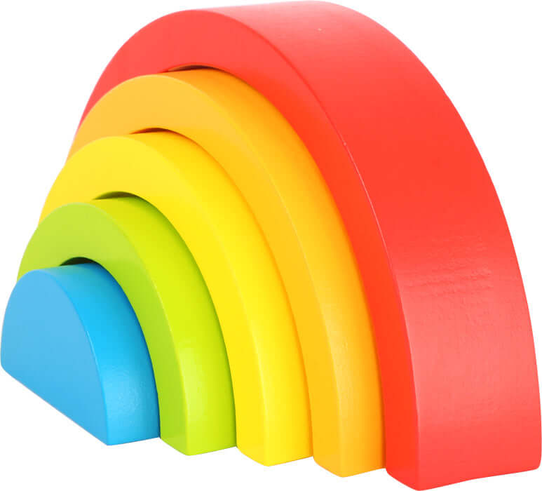 Wooden Building Blocks Rainbow For Toddlers
