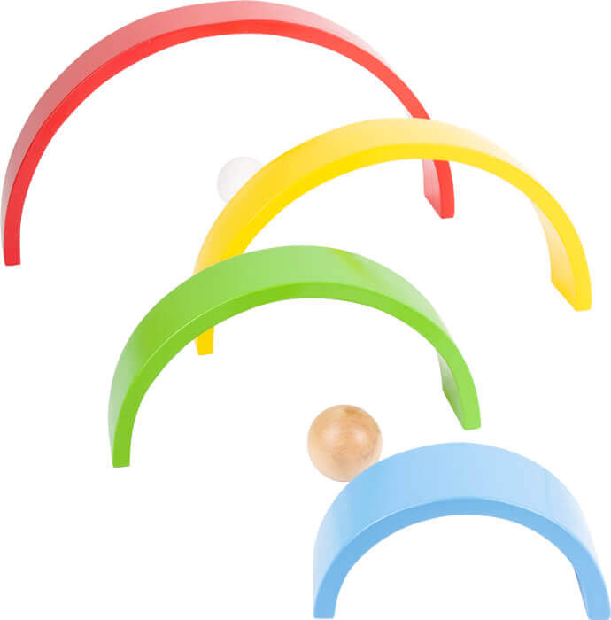 Wooden Building Blocks Rainbow XL For Toddlers