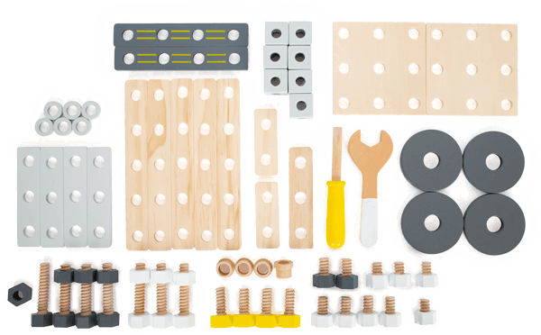 Wooden Construction Tool Playset