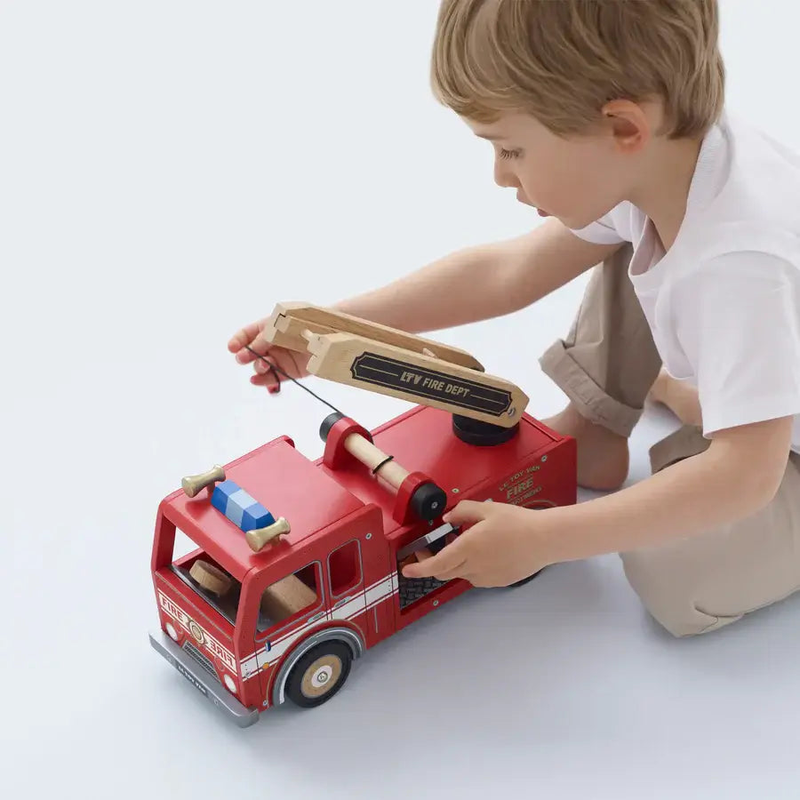 Wooden Fire Truck For Toddlers