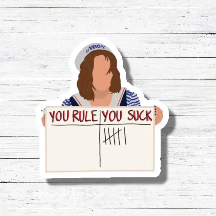 You Suck-Stranger Things Sticker