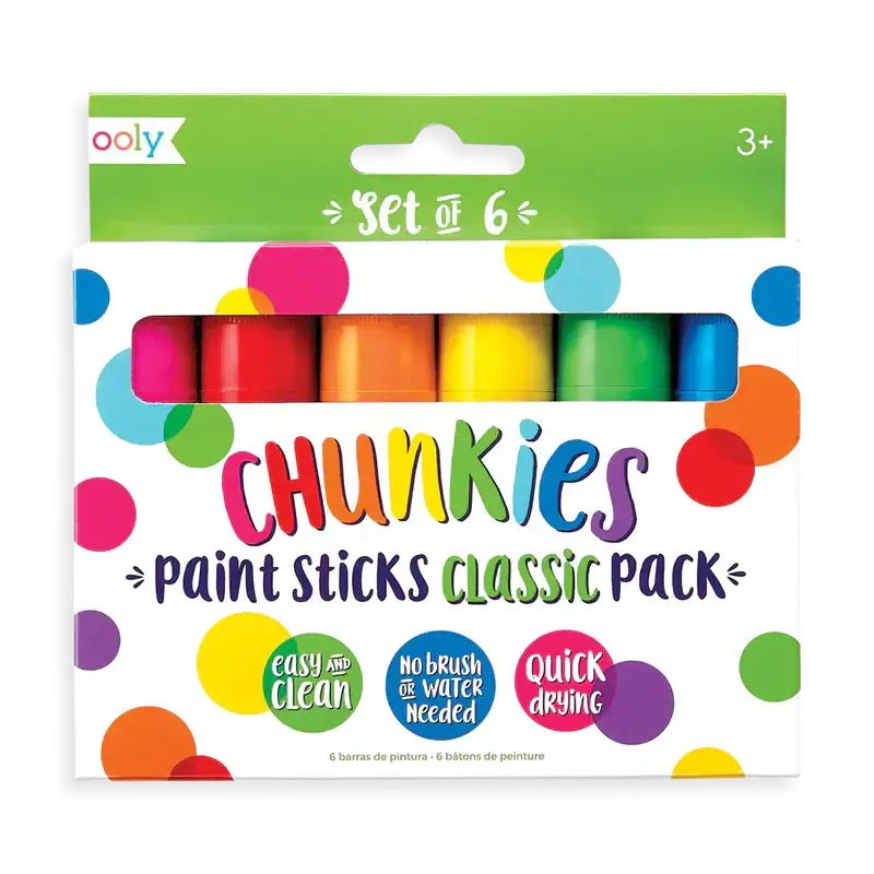 chunkies paint sticks - classic pack - set of 6