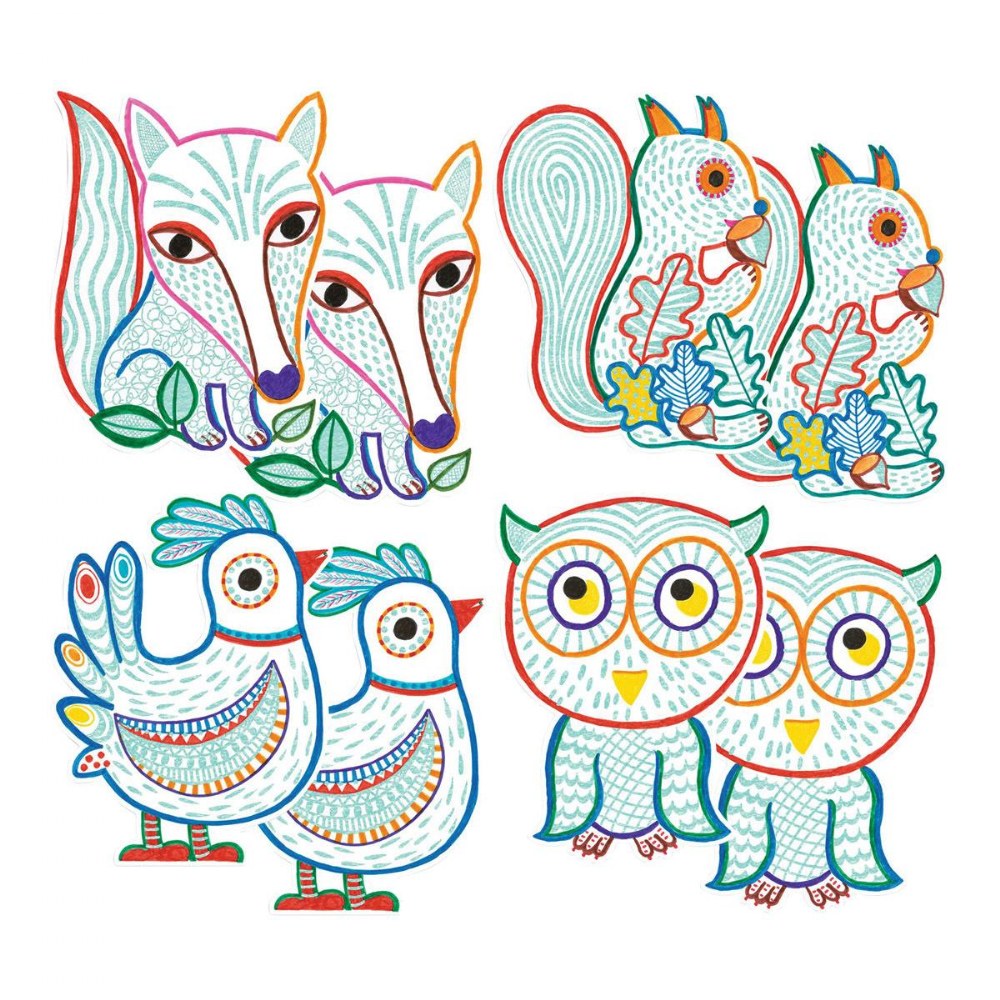 Forest Friends Coloring Activity