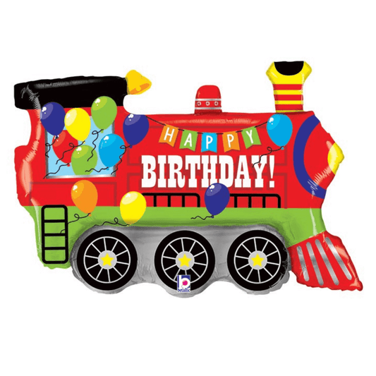 37" Birthday Party Train Balloon