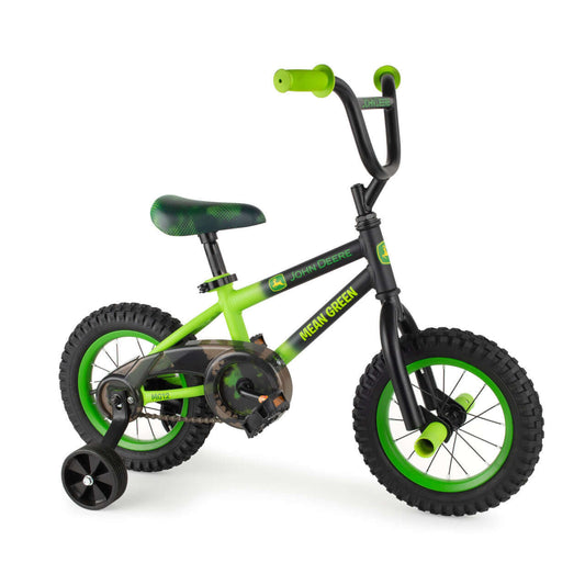 John Deere Mean Green Kid's Bicycle with Removable Training Wheels