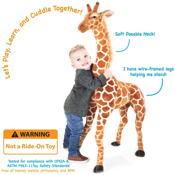 Jani the Savannah Giraffe | 52 Inch Stuffed Animal Plush