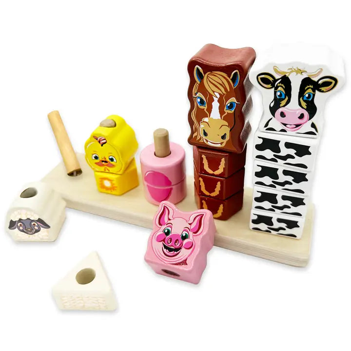 Farm Stacker™ Animal Block Stacking Puzzle