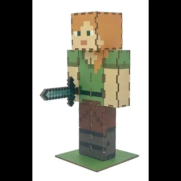 Incredibuilds: Minecraft: Alex 3D Wood Model Kit