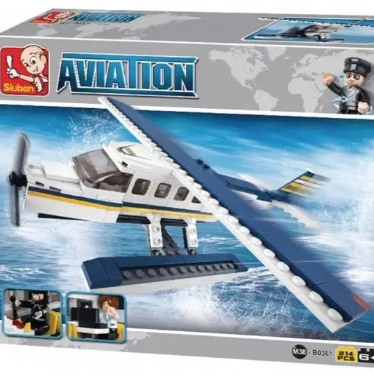 Aviation Z Seaplane Sluban Building Brick Kit (214 Pcs)