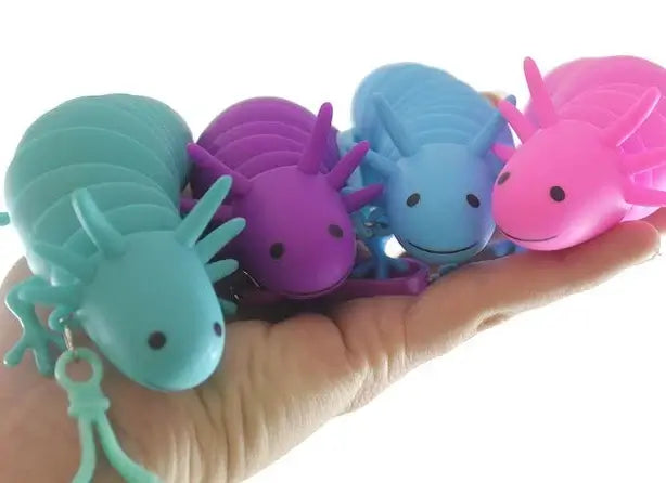 Axolotl Jointed Fidget with clip