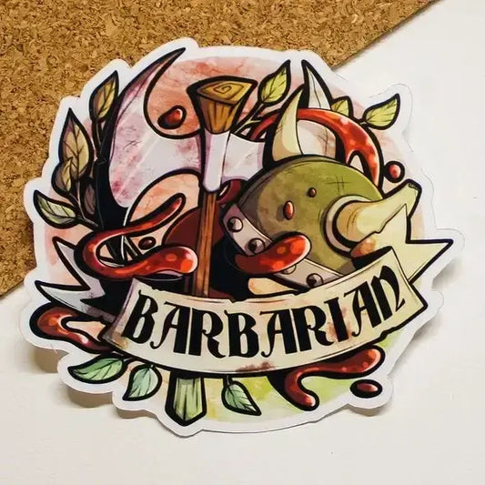 Barbarian Class RPG Sticker