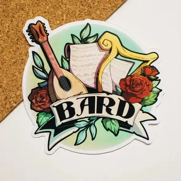 Bard Class RPG Sticker