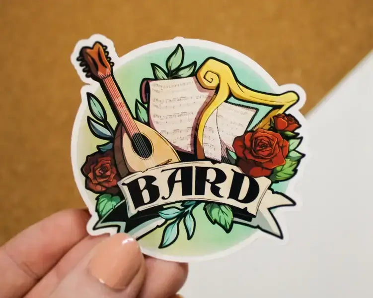 Bard Class RPG Sticker