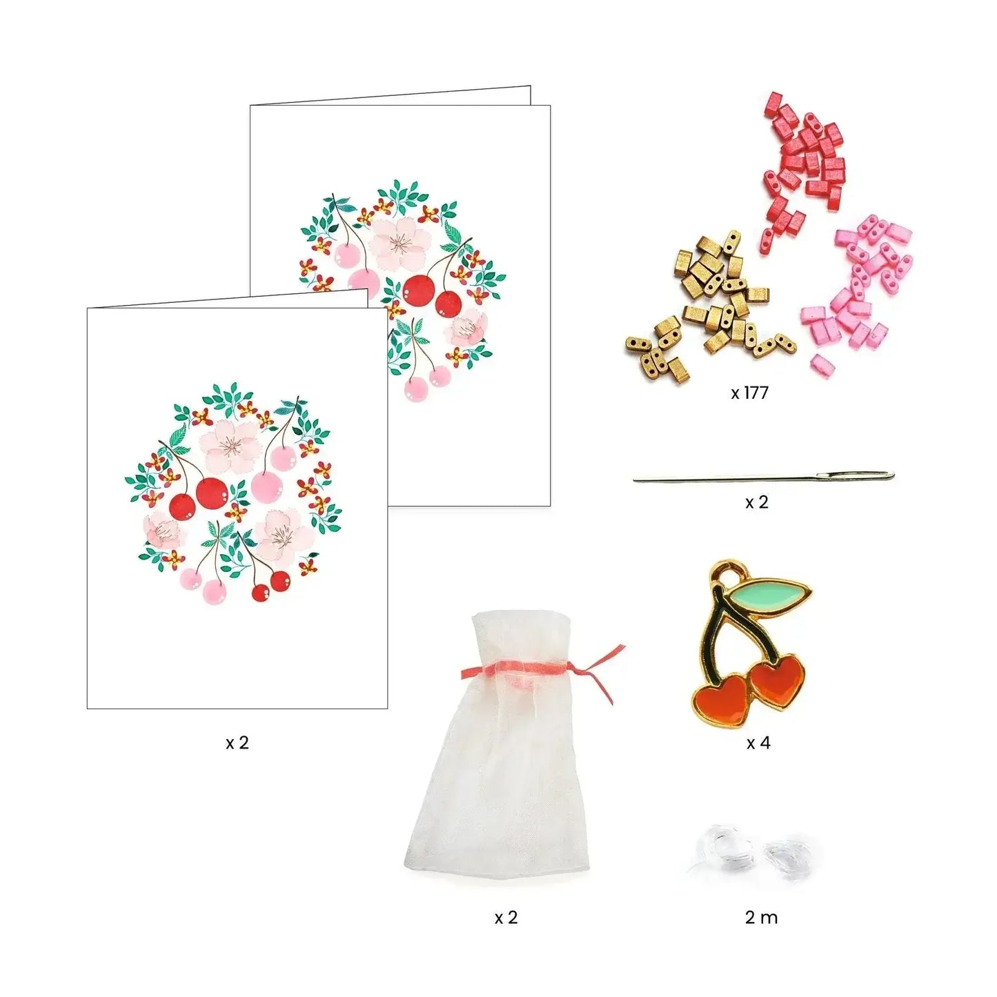 Beads and Jewelry Tila and Cherries Art Kit