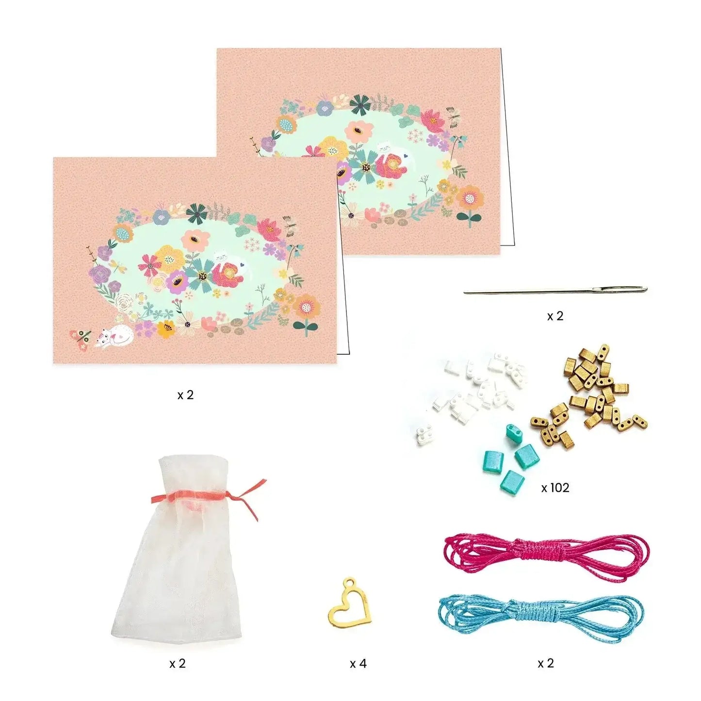 Beads and Jewelry Tila and Flowers Art Kit