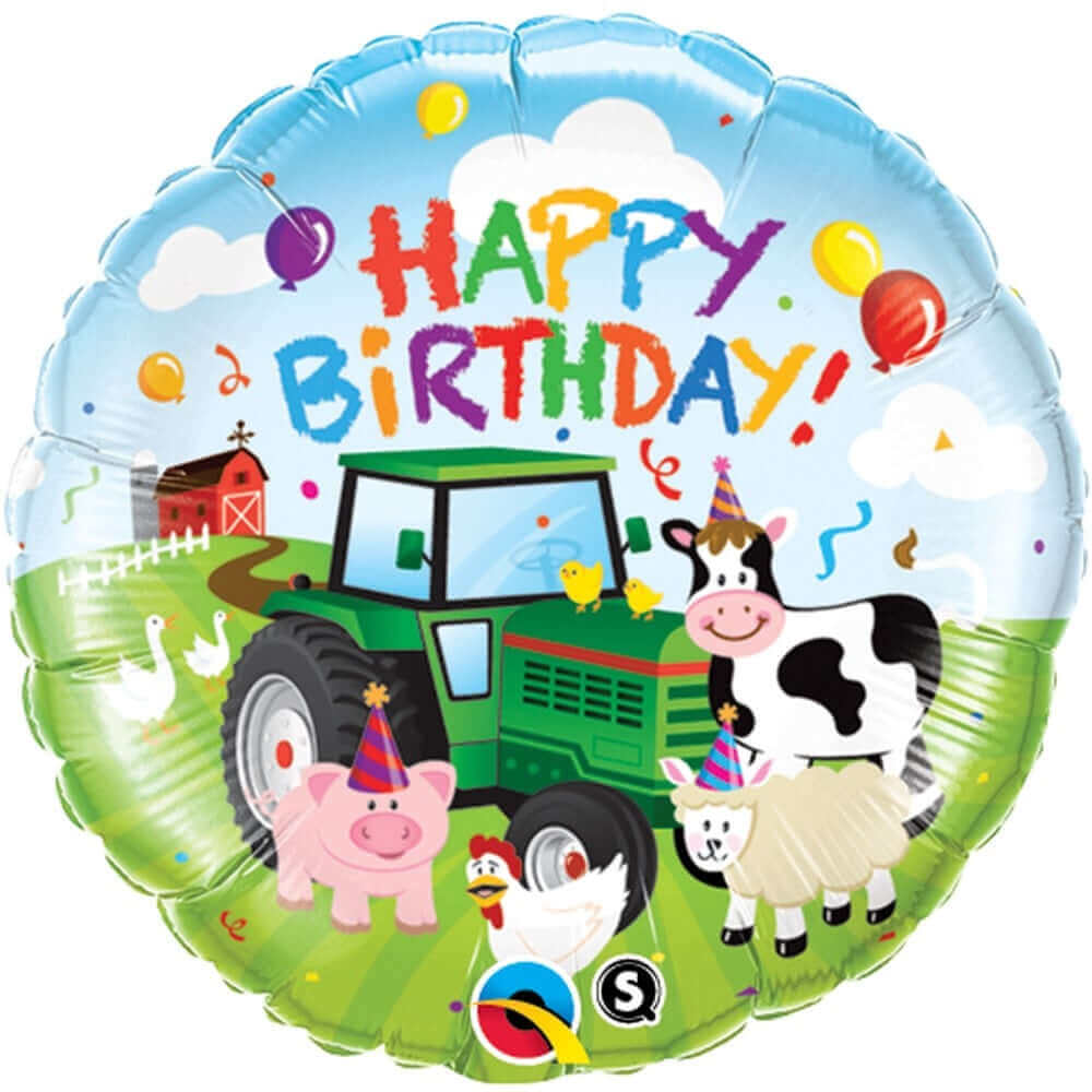 18" Birthday Barnyard Balloon