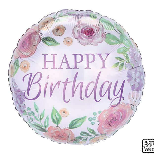  17" Birthday Cambridge Cottage Balloon