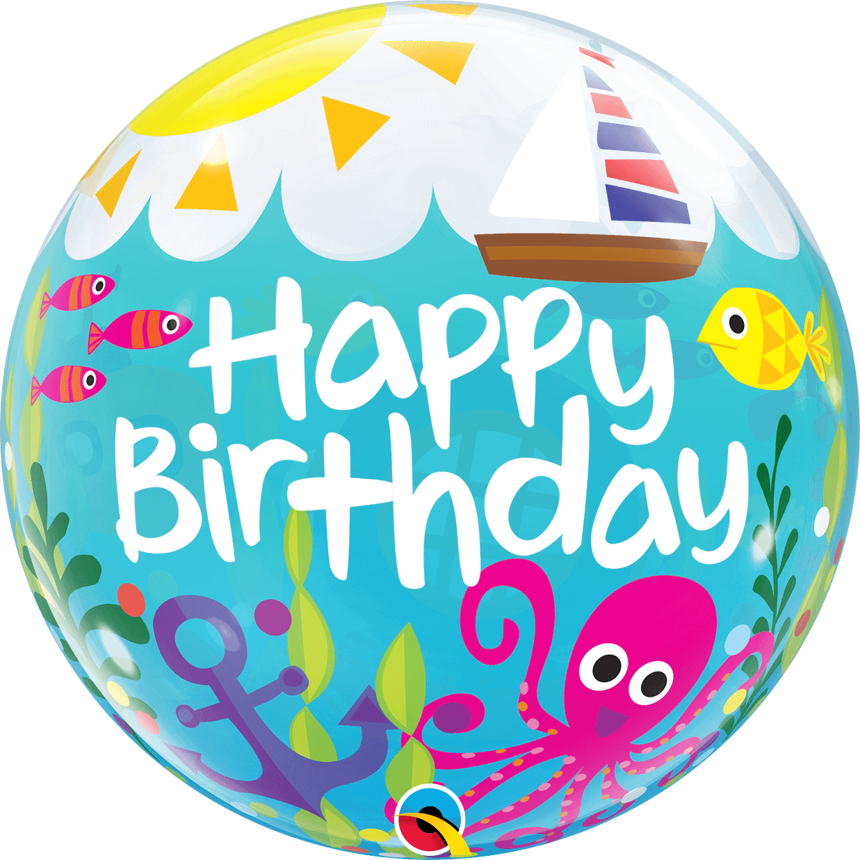 22" Birthday Fun Bubble Balloon